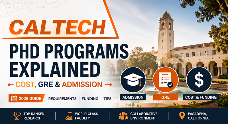 Caltech PhD Programs Explained Cost GRE Admission Guide