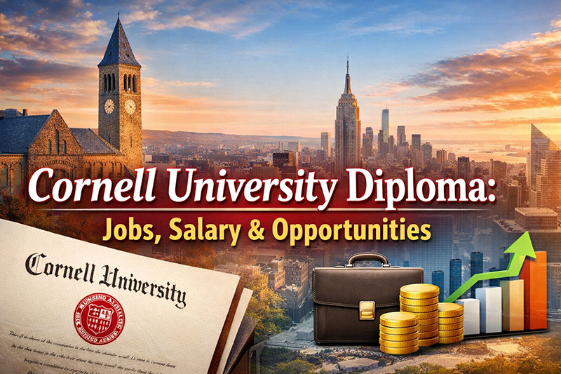 Cornell University Diploma Jobs Salary & Career Growth Banner