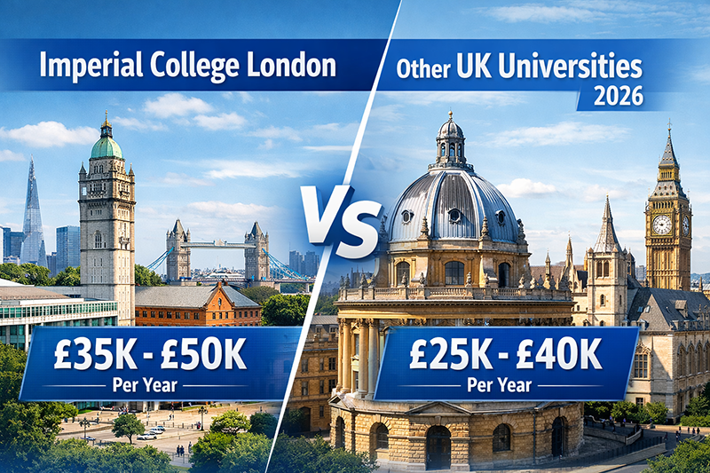 Imperial College London Tuition vs UK Universities 2026 Comparison Banner