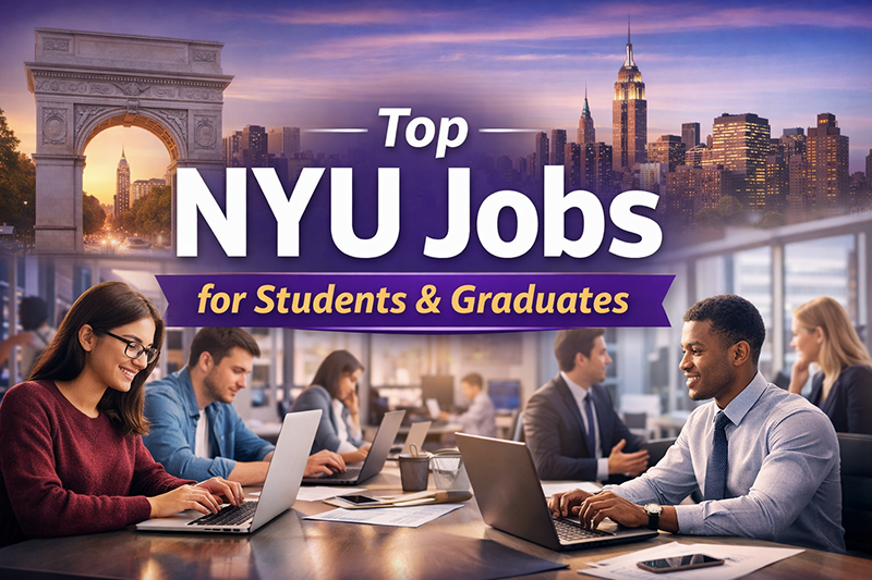 NYU Jobs Guide Banner Student and Graduate Career Opportunities in NYC