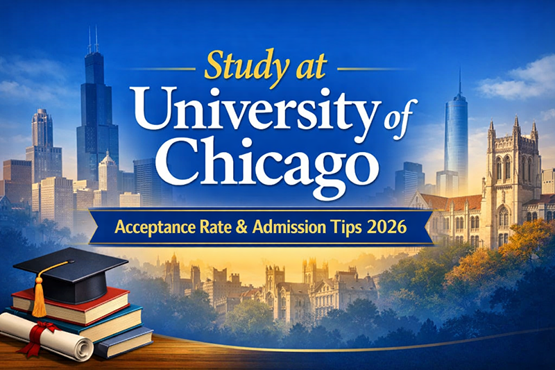 Study at University of Chicago Acceptance Rate & Admission Tips Banner