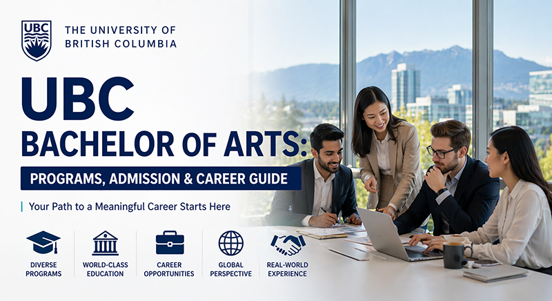 UBC Bachelor of Arts Professional Career Guide Banner