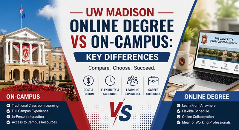 UW Madison Online vs On Campus Key Differences Cover